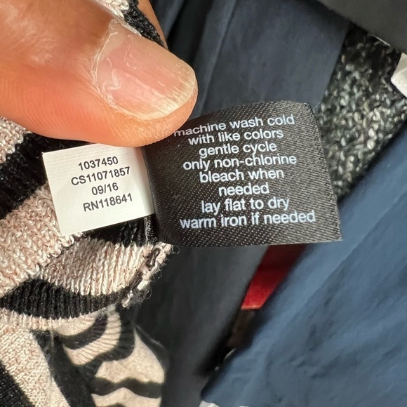 Lane Bryant striped turtleneck long sleeve sweater peekaboo 22/24 - Picture 10 of 11